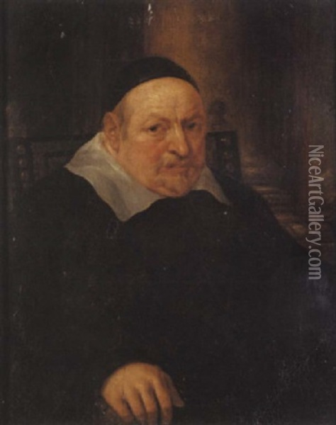 Portrait D'homme Assis Oil Painting - Jacob Jordaens