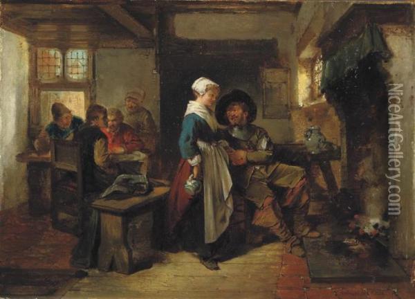 The Lovely Waitress Oil Painting - Herman Frederik Carel ten Kate