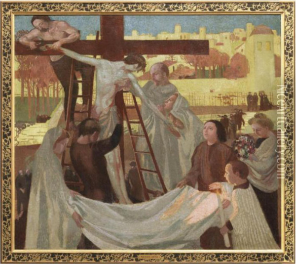 Descente De Croix Oil Painting - Maurice Denis