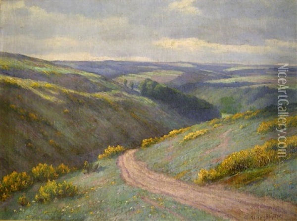 Ginsterblute In Der Eifel Oil Painting - Maximilian Klein Von Diepold
