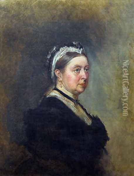 Queen Victoria 1819-1901 Oil Painting - George Housman Thomas