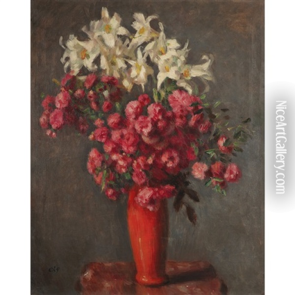 Vase De Fleurs, 1921 Oil Painting - Charles Francois Prosper Guerin