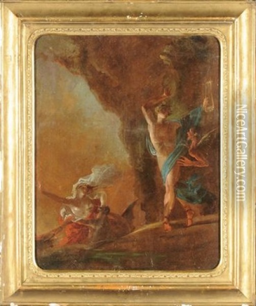 Orfeo E Euridice Oil Painting - Giuseppe Bernardino Bison