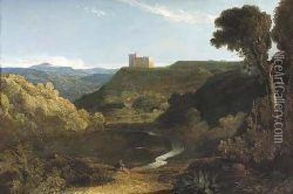 Crichton Castle Oil Painting - John, Rev. Thomson Of Duddingston