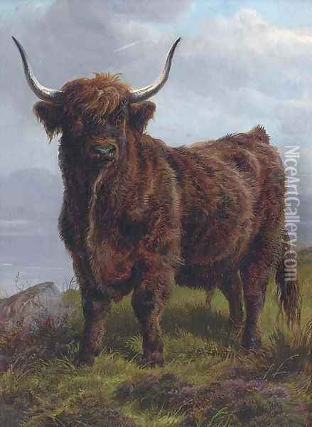 The monarch of the glen Oil Painting - Charles Jones