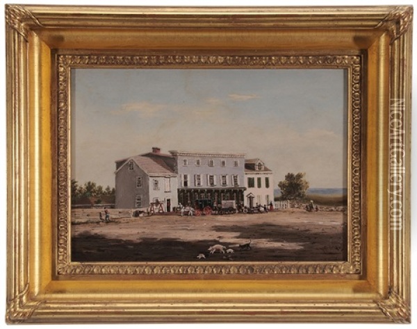 Sketch For John Rorer's House, Branchtown Oil Painting - Xanthus Russell Smith