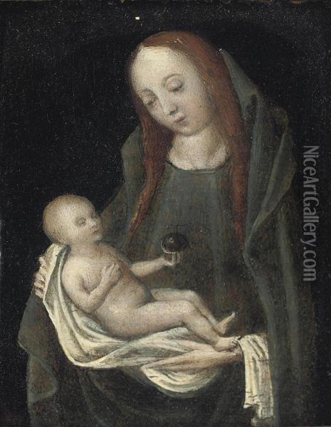 The Virgin And Child Oil Painting - Marcellus Coffermans