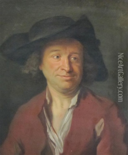 Portrait Of A Man Oil Painting - Jean Baptiste Greuze