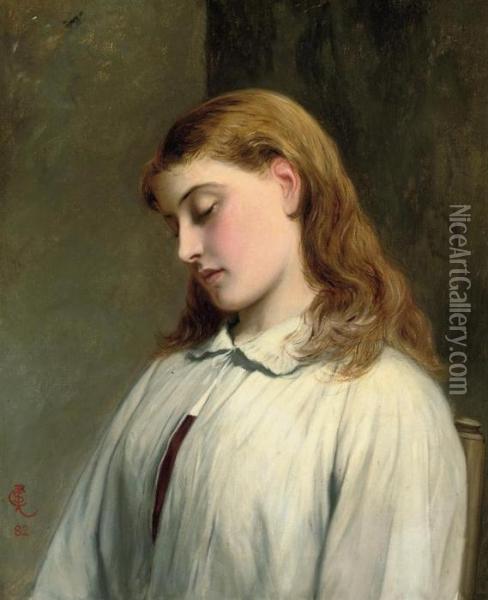 Time For Bed Oil Painting - Charles Sillem Lidderdale