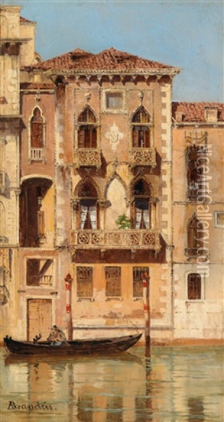 Palazzo Contarini Fasan Oil Painting - Antonietta Brandeis