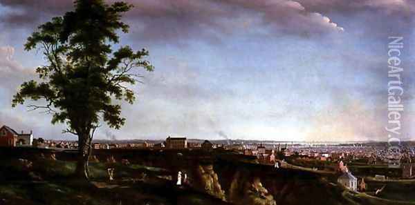 View of Baltimore from Chapel Hill Oil Painting - Francis Guy