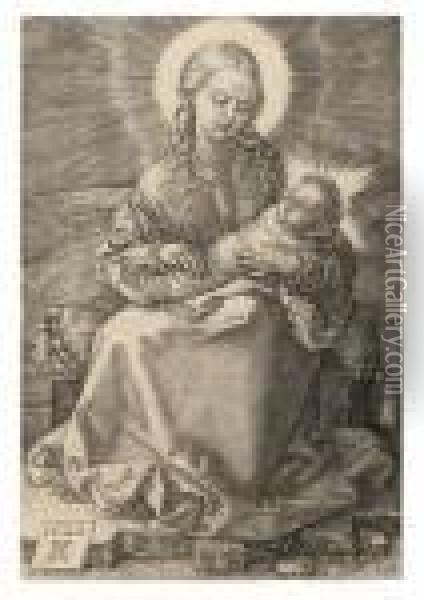 The Virgin With The Swaddled Child Oil Painting - Albrecht Durer