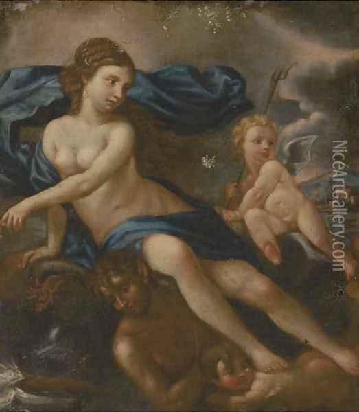 The Triumph of Galatea Oil Painting - Francesco Albani