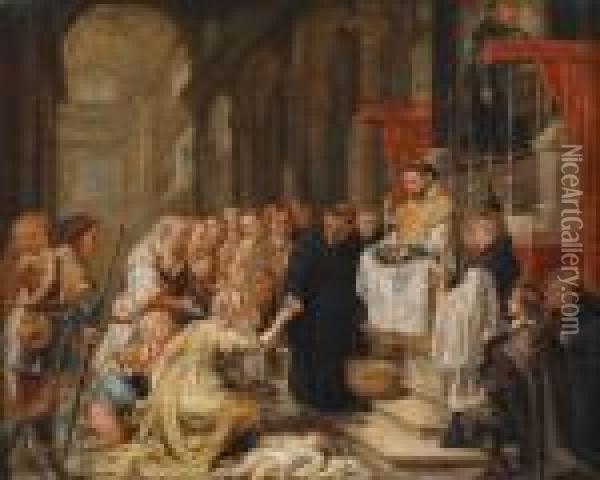 A Miracle Oil Painting - Peter Paul Rubens
