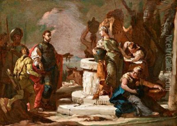 Rebecca Al Pozzo Oil Painting - Giovanni Battista Tiepolo