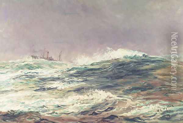 Ebb Tide, Long Reach, 1881 Oil Painting - William Lionel Wyllie