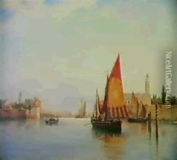 Parti Fra Venedig Oil Painting - Vilhelm Melbye