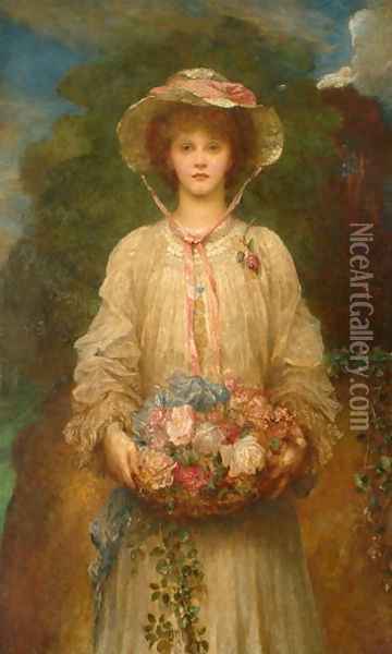 Lilian, 1904 Oil Painting - George Frederick Watts