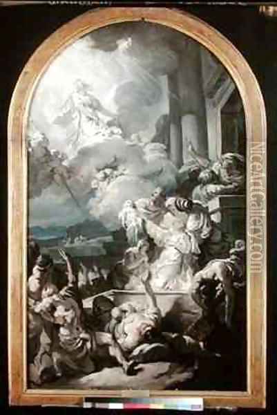 The Miracle of St Genevieve Oil Painting - Gabriel Francois Doyen