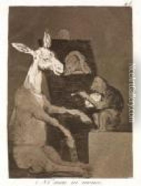  No Mas Ni Menos  Oil Painting - Francisco De Goya y Lucientes