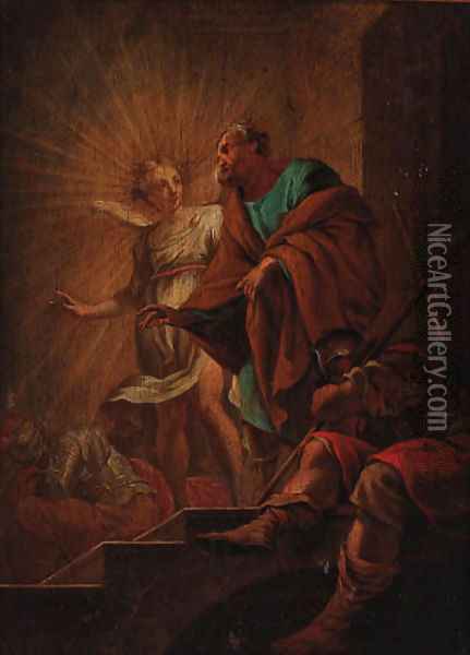 The Deliverance of Saint Peter Oil Painting - Simon Vouet