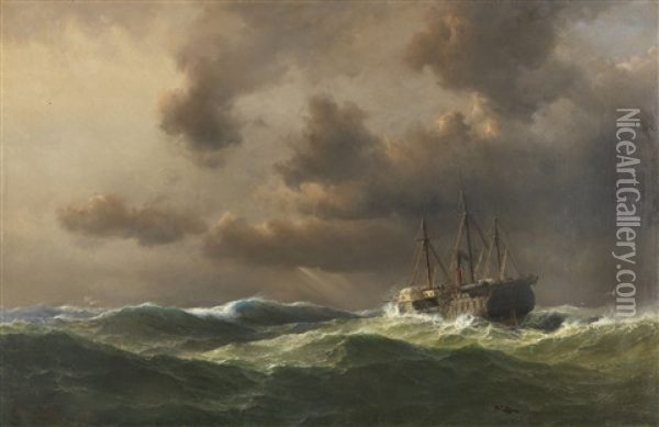 Nach Dem Sturm Oil Painting - Daniel Hermann Anton Melbye