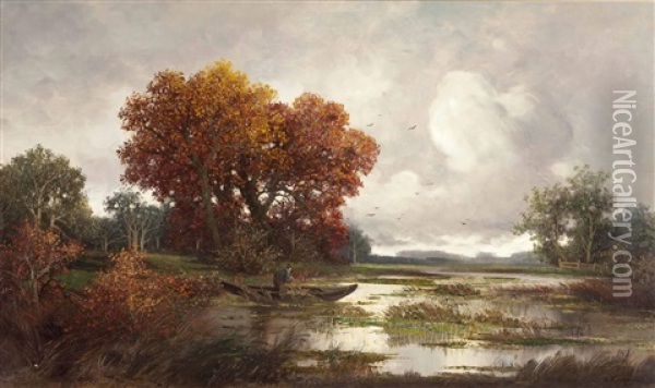 Aufziehendes Gewitter Oil Painting - Adolf Kaufmann
