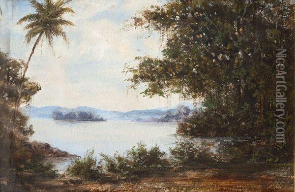 La Lagune Oil Painting - Felix Ziem