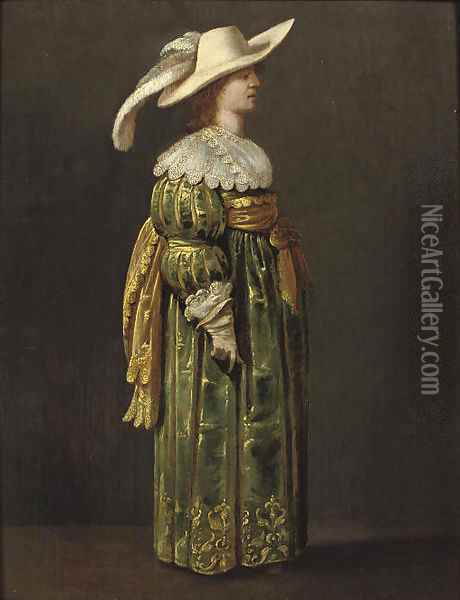 An elegant woman Oil Painting - Pieter Jansz. Quast