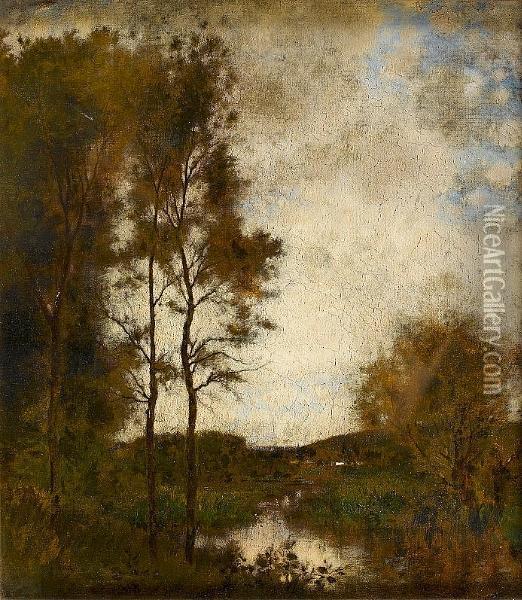 View Of Williamstown, Massachusetts Oil Painting - Alfred Cornelius Howland