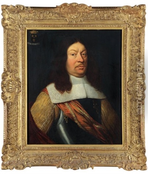 Portrait Du Duc D'albe (?) Oil Painting - Willem Key