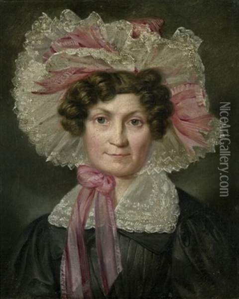 Bildnis Johanna Charlotte Dorothea Illige Oil Painting - Franz Krueger