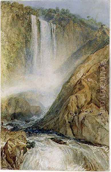 The Falls of Terni, 1817 Oil Painting - Joseph Mallord William Turner