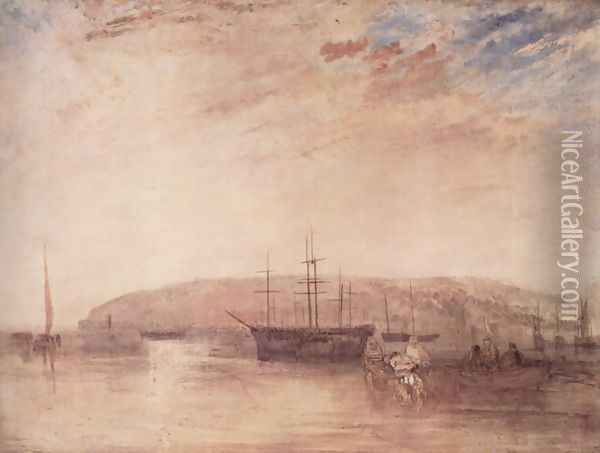 Navigation before the land of East Cowes Oil Painting - Joseph Mallord William Turner