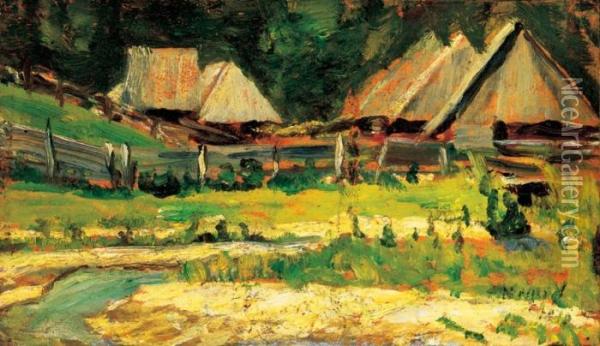 Landscape In Transsylvania Oil Painting - Istvan Nagy