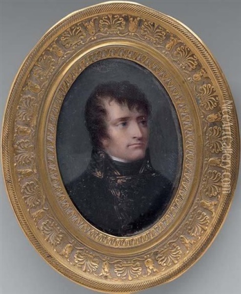 Portrait De Bonaparte Oil Painting - Jean-Baptiste Isabey