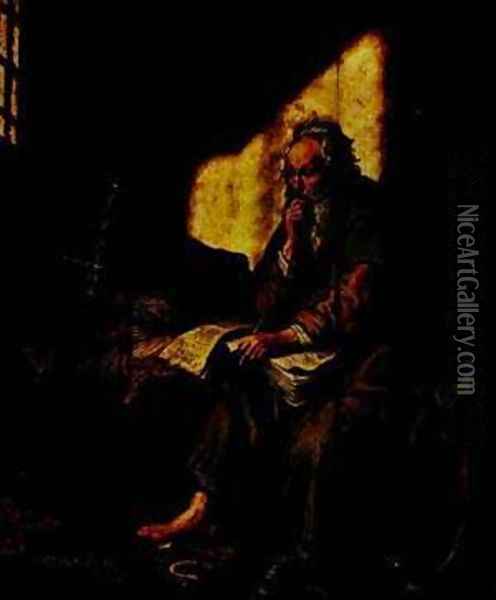 St Paul In Prison 1627 Oil Painting - Harmenszoon van Rijn Rembrandt