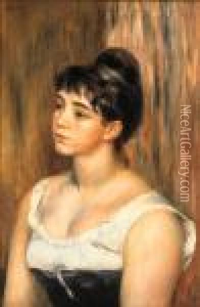 Portrait De Suzanne Valadon Oil Painting - Pierre Auguste Renoir
