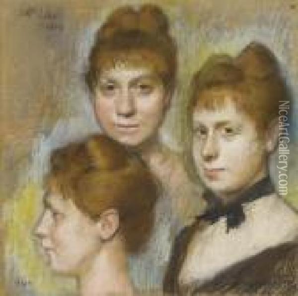 Mademoiselle Salle Oil Painting - Edgar Degas