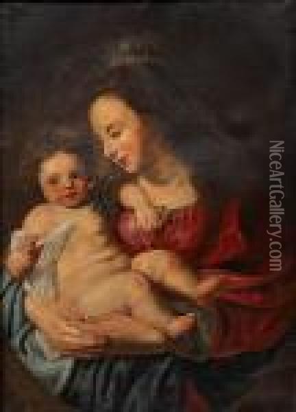 The Madonna And Child Oil Painting - Peter Paul Rubens