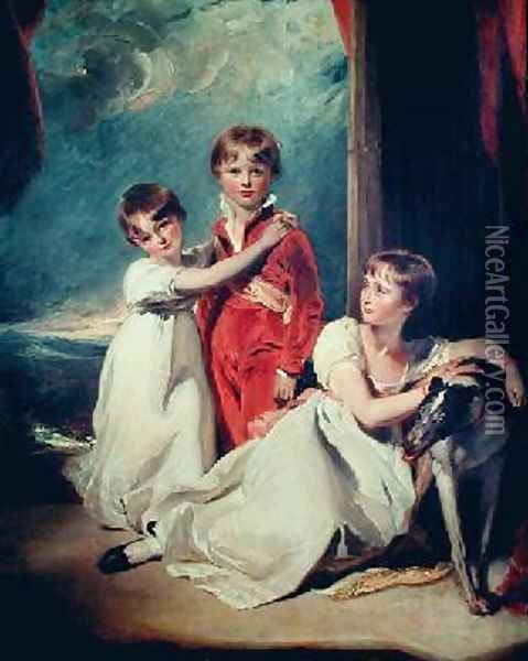 Portrait of the Fluyder Children Oil Painting - Sir Thomas Lawrence