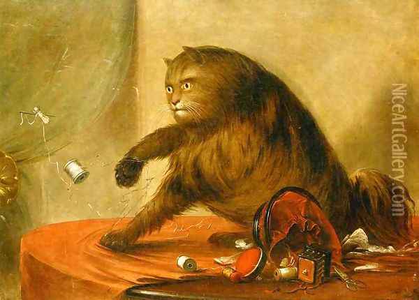 The cat of ostend Oil Painting - George Catlin