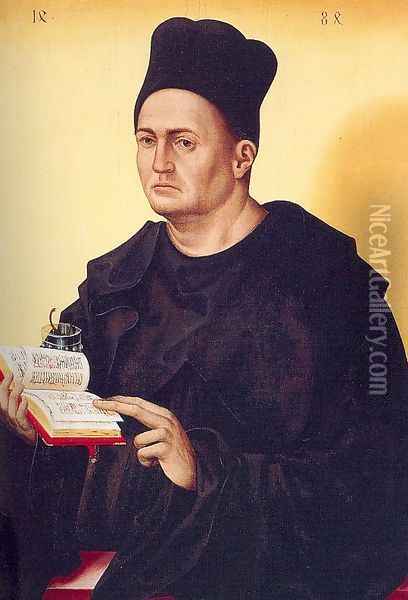 Portrait of a Benedictine Monk 1484 Oil Painting - Jan Polack