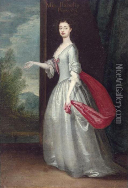 Portrait Of Miss Elizabeth (isabella) Bowes Oil Painting - Thomas Bardwell