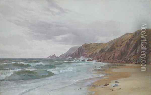 Dale, Pembrokeshire, July 1866 Oil Painting - George Vicat Cole