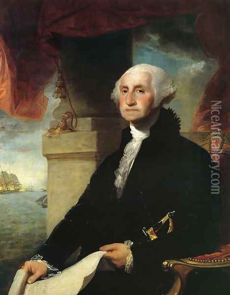 George Washington(The Constable-Hamilton Portrait) Oil Painting - Gilbert Stuart