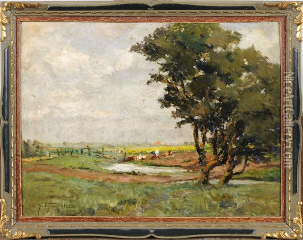 Paysage De Campagne Oil Painting - Charles Gouweloos