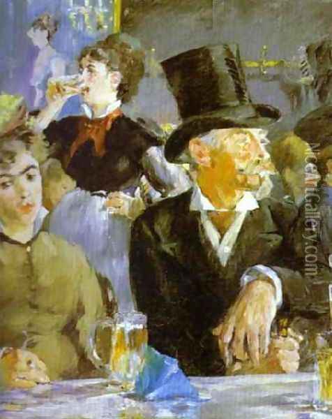 Bock Drinkers Oil Painting - Edouard Manet