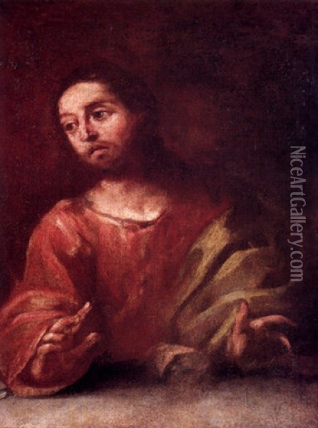 Cristo Eucaristico Oil Painting - Vicente Berdusan