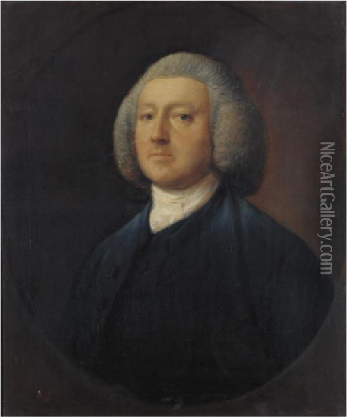 Portrait Of Dr. William Walcot Oil Painting - Thomas Gainsborough